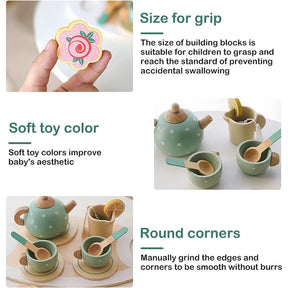 Montessori Wooden Tea Set | Children's Role Play Toy