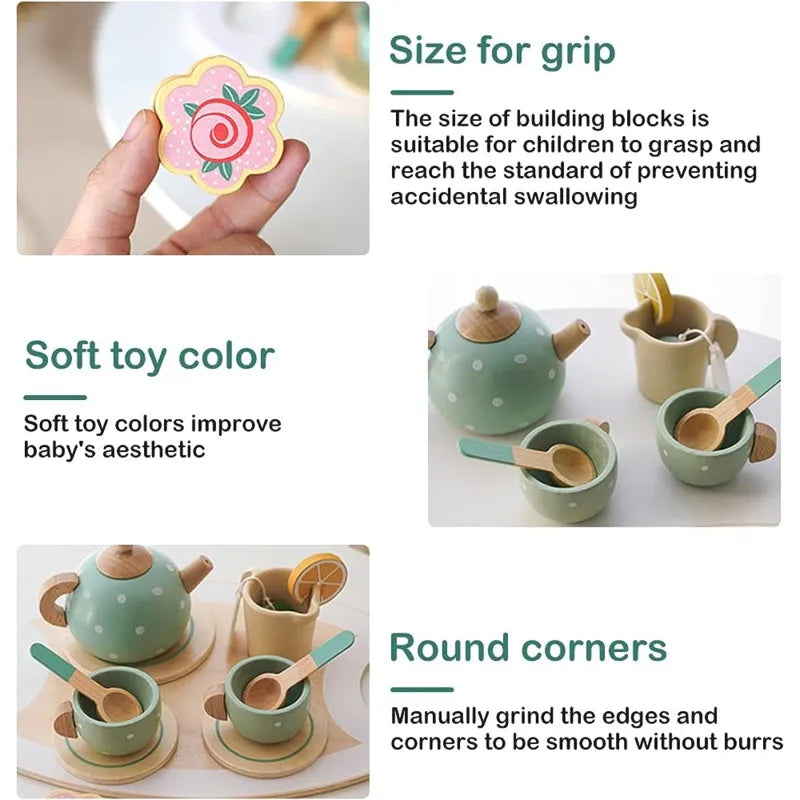 Montessori Wooden Tea Set | Children's Role Play Toy