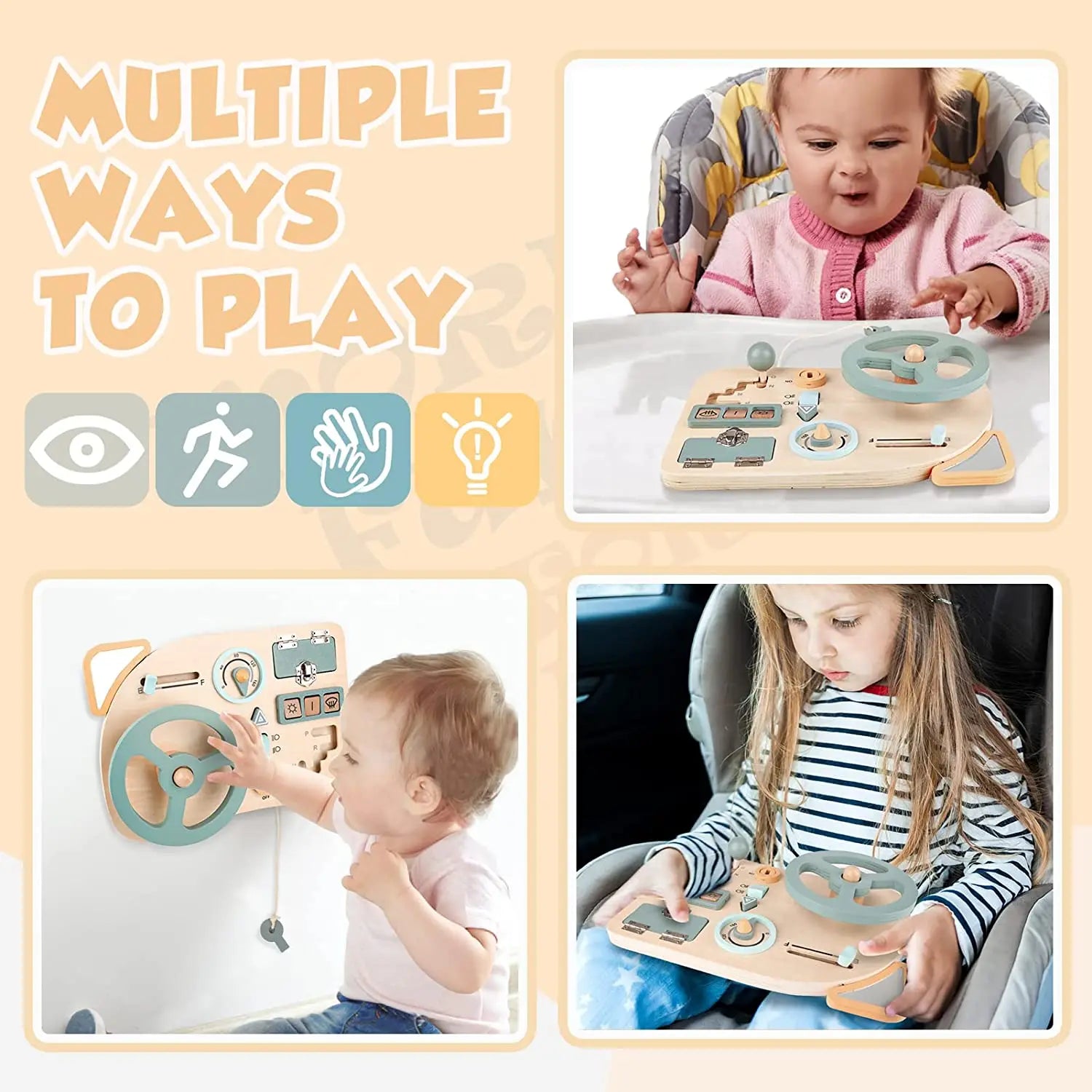 Montessori Car Busy Board | Sensory Toys