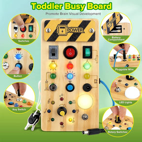 Montessori Light Switch Busy Board | Sensory Toys