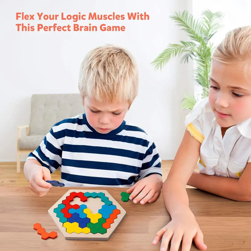 Montessori Wooden Tangram Puzzle for Kids| Children's Puzzle