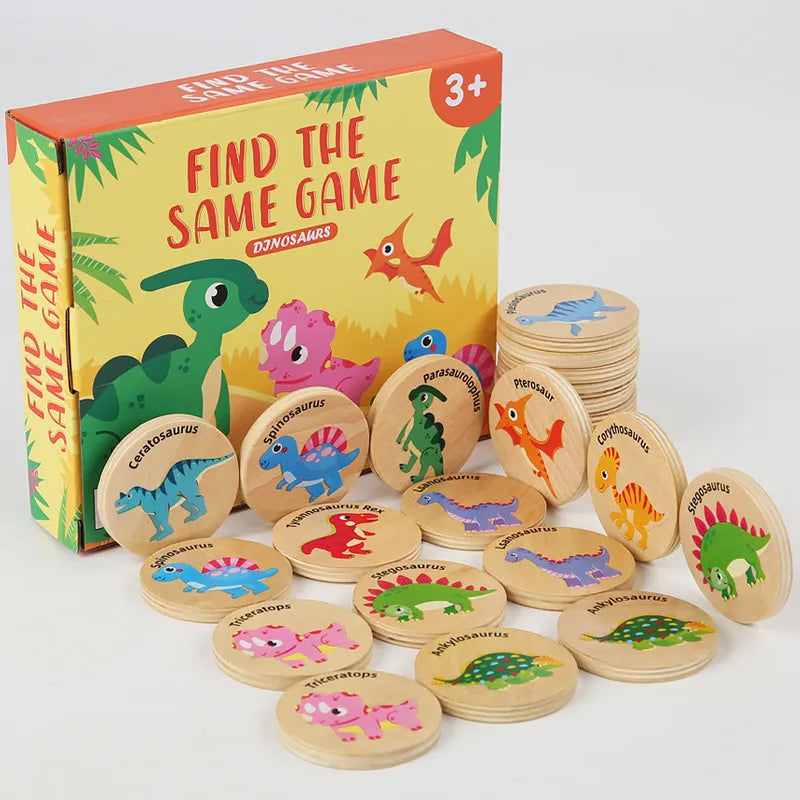 Dinosaur Matching and Memory Game | Children's Montessori Toy