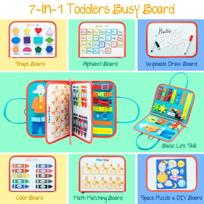 Children's Busy Board Book | Sensory Toy