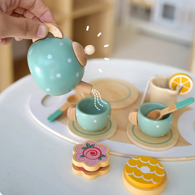 Montessori Wooden Tea Set | Children's Role Play Toy