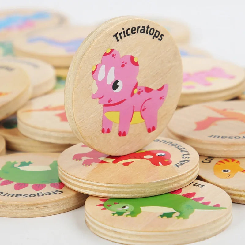 Dinosaur Matching and Memory Game | Children's Montessori Toy